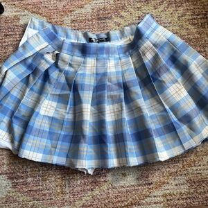 Blue Plaid Women's Skirt